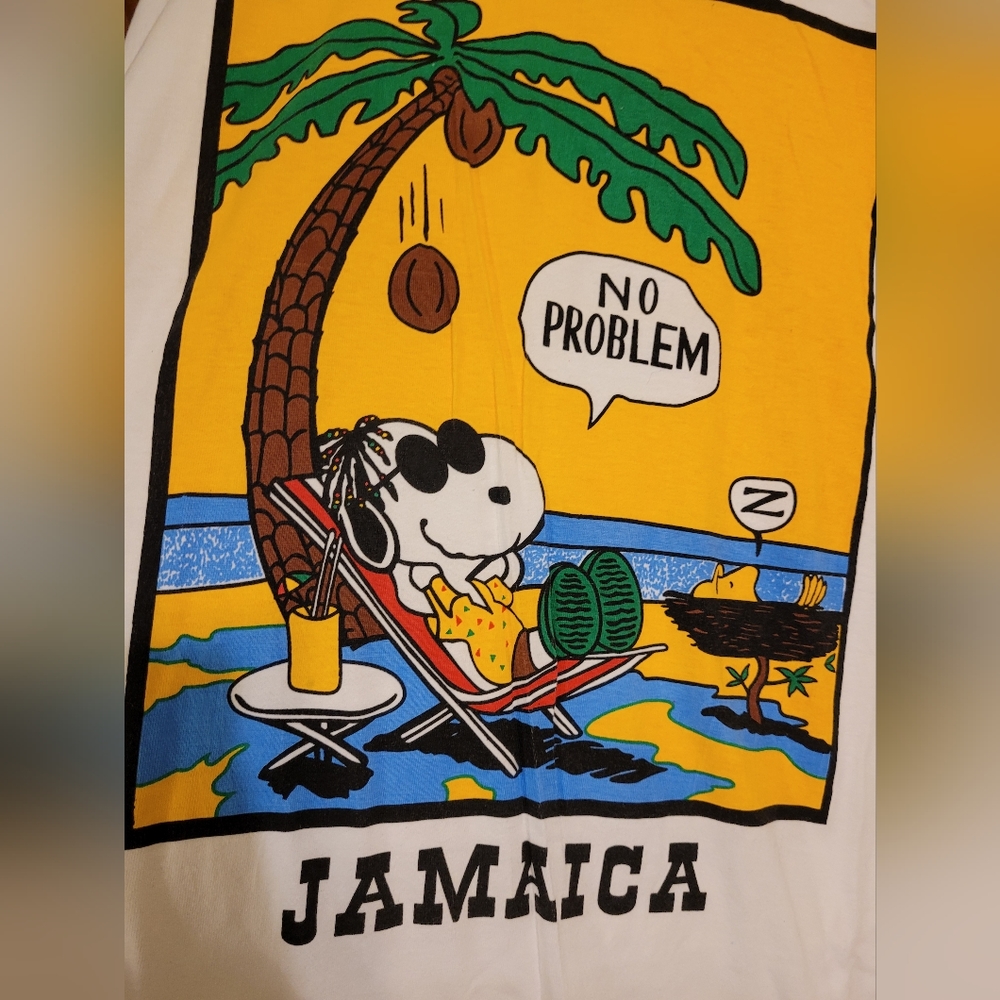 5/$20 or $6, Size XXL, Snoopy Jamaica No Problem, SS Tee, 100% cotton, PreShrunk